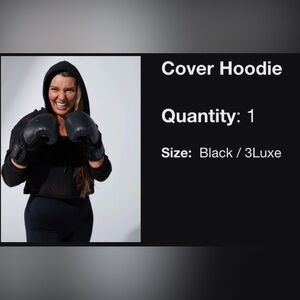 SHEFIT Black Mesh Hoodie